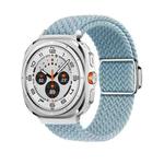 For Samsung Galaxy Watch Ultra 47mm Nylon Loop Magnetic Buckle Watch Band(Rock Blue)