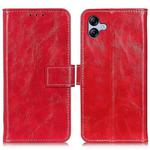 For Samsung Galaxy A07 5G Retro Crazy Horse Texture Leather Phone Case(Red)