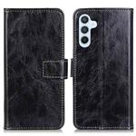 For Samsung Galaxy A17 5G Retro Crazy Horse Texture Leather Phone Case(Black)