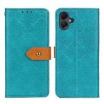 For Samsung Galaxy A06 4G European Floral Embossed Leather Phone Case(Blue)