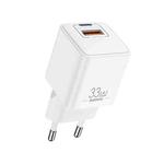 REMAX RP-U26 33W USB+USB-C / Type-C GaN Fast Charging Charger, Specification:EU Plug(White)