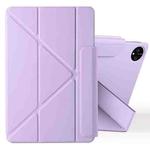 For Honor MagicPad 2 12.3 Fixed Buckle Magnetic Deformation Leather Tablet Case(Taro Purple)