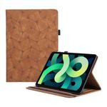 For iPad Air 2024 / Air 2022 10.9 Embossed Geometric Leather Smart Tablet Case(Brown)