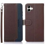For Samsung Galaxy A07 5G KHAZNEH Litchi Texture Leather RFID Phone Case(Brown)