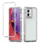 For Motorola Moto G84 5G Clear TPU Hybrid PC Shockproof Phone Case(Transparent)