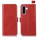 For Samsung Galaxy A17 5G Magnetic Crazy Horse Texture Genuine Leather RFID Phone Case(Red)