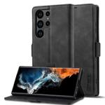 For Samsung Galaxy S25 Ultra 5G LC.IMEEKE Strong Magnetism Microfiber Leather Phone Case(Black)