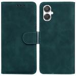 For Samsung Galaxy A25 5G / A25e JP Edition Skin Feel Pure Color Flip Leather Phone Case(Green)