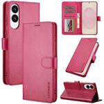 For Samsung Galaxy S25 Edge 5G LC.IMEEKE Calf Texture Leather Phone Case(Red)