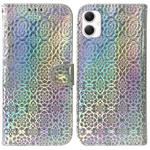 For Samsung Galaxy A06 4G Colorful Magnetic Buckle Leather Phone Case(Silver)