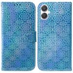 For Samsung Galaxy A25 5G / A25e JP Edition Colorful Magnetic Buckle Leather Phone Case(Blue)