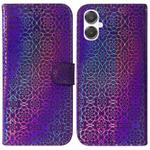 For Samsung Galaxy A25 5G / A25e JP Edition Colorful Magnetic Buckle Leather Phone Case(Purple)