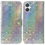 For Samsung Galaxy A25 5G / A25e JP Edition Colorful Magnetic Buckle Leather Phone Case(Silver)