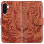 For Samsung Galaxy A26 5G Tiger Embossing Pattern Flip Leather Phone Case(Brown)