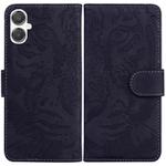 For Samsung Galaxy A25 5G / A25e JP Edition Tiger Embossing Pattern Flip Leather Phone Case(Black)