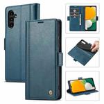 For Samsung Galaxy S24 FE 5G LC.IMEEKE Skin-friendly Card Slots Leather Phone Case(Blue)