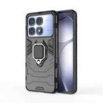 For Redmi K70 Ultra Global Shockproof PC + TPU Holder Phone Case(Black)