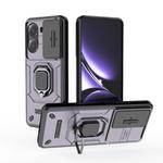 For Redmi Turbo 4 5G Sliding Camshield TPU + PC Shockproof Phone Case with Holder(Purple)