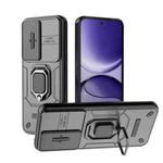 For Redmi Turbo 4 Pro 5G Sliding Camshield TPU + PC Shockproof Phone Case with Holder(Black)