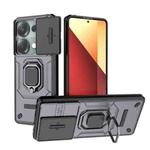 For Redmi Note 14S 4G Sliding Camshield TPU + PC Shockproof Phone Case with Holder(Purple)