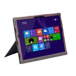 For Microsoft Surface Book 3 / 2 15 inch PU Leather Laptop Protective Case with Screen Stand(Coffee)