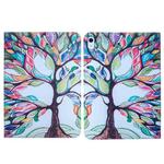 For iPad Air 13 2024 Colored Drawing Leather Tablet Case(Life Tree)