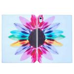 For iPad Air 13 2024 Colored Drawing Leather Tablet Case(Sun Flower)