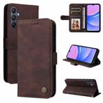 For Samsung Galaxy A16 5G Skin Feel Life Tree Metal Button Leather Phone Case(Brown)