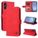 For Samsung Galaxy A25 5G Japan Version / A25e Skin Feel Life Tree Metal Button Leather Phone Case(Red)