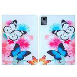 For Lenovo Tab M11 / Xiaoxin Pad 11 2024 Colored Drawing Leather Tablet Case(Two Butterflies)