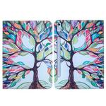 For Lenovo Xiaoxin Pad 11.5 / P11 Gen 2 Colored Drawing Leather Tablet Case(Life Tree)