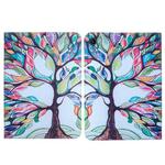 For Lenovo Tab M10 Plus 10.6 3rd Gen Colored Drawing Leather Tablet Case(Life Tree)