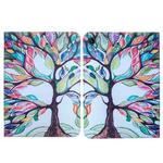 For Lenovo Tab M10 X605F / M10 HD X505 Colored Drawing Leather Tablet Case(Life Tree)