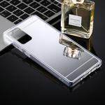 For Samsung Galaxy Note20 TPU + Acrylic Luxury Plating Mirror Phone Case Cover(Silver)
