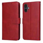 For Samsung Galaxy A25 5G Japan Version / A25e Classic Calf Texture Flip Leather Phone Case(Red)