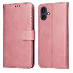 For Samsung Galaxy A25 5G Japan Version / A25e Classic Calf Texture Flip Leather Phone Case(Rose Gold)