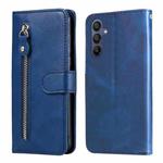 For Samsung Galaxy A16 5G Fashion Calf Texture Zipper Leather Phone Case(Blue)