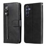 For Samsung Galaxy A16 5G Fashion Calf Texture Zipper Leather Phone Case(Black)