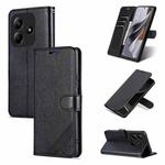 For Redmi Note 14 5G AZNS Sheepskin Texture Flip Leather Phone Case(Black)