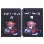 For Samsung Galaxy Tab A9 Colored Drawing Leather Tablet Case(Bear)