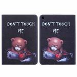 For Samsung Galaxy Tab A9+ Colored Drawing Leather Tablet Case(Bear)