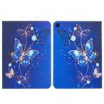 For Samsung Galaxy Tab S6 Lite 2024 Colored Drawing Leather Tablet Case(Purple Butterfly)