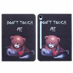 For Samsung Galaxy Tab S9 / S9 FE Colored Drawing Leather Tablet Case(Bear)