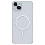 For iPhone 15 Plus Clear PC MagSafe Phone Case with Lens Film(Transparent)