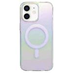 For iPhone 12 / 12 Pro Gradient Color MagSafe Airbag Full Coverage Phone Case(Rainbow)