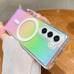 For Samsung Galaxy Z Fold6 Gradient Color MagSafe Airbag Full Coverage Phone Case(Rainbow)