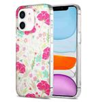 For iPhone 11 Dual-side Laminating IMD PC Hybrid TPU Phone Case(Cop-rose)