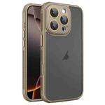 For iPhone 16 Pro Hardware Side Cooling Skin Feel Frosted Phone Case with Lens Film(Gold)