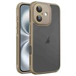 For iPhone 16 Plus Hardware Side Cooling Skin Feel Frosted Phone Case with Lens Film(Gold)