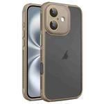 For iPhone 16 Hardware Side Cooling Skin Feel Frosted Phone Case with Lens Film(Gold)